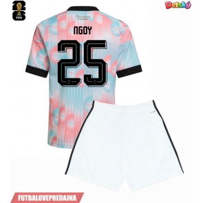 Lacne Dětský Futbalové dres Belgicko Nathan Ngoy #25 MS 2026 Krátky Rukáv - Preč (+ trenírky)